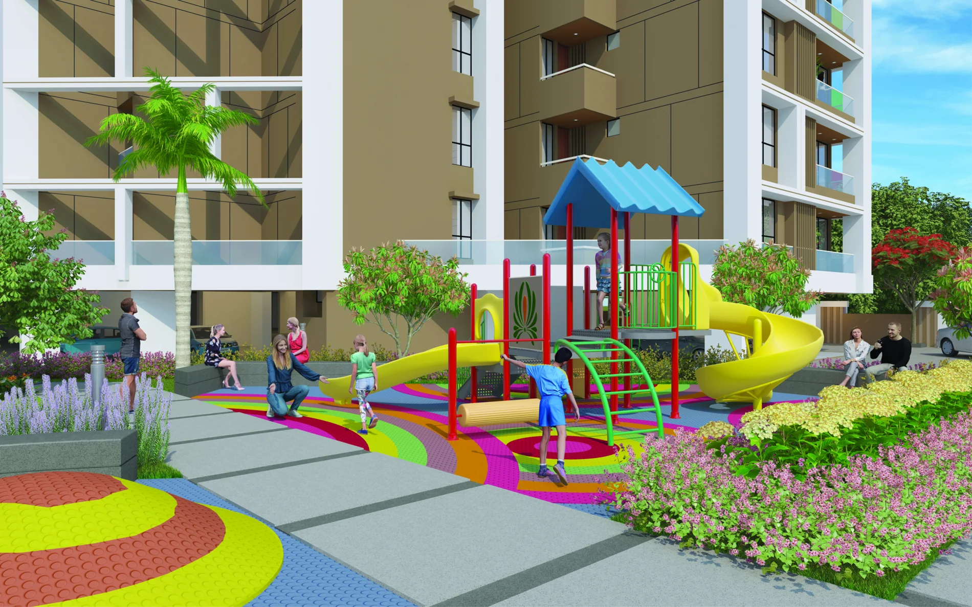 Illustration of the proposed children's play area